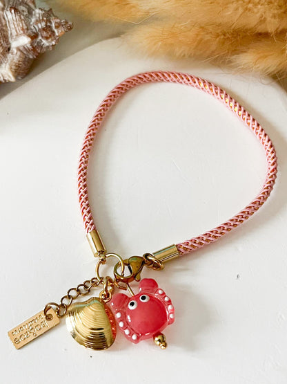 Pulsera Crabby Chic | Estilo Divertido con Charms de Cangrejo