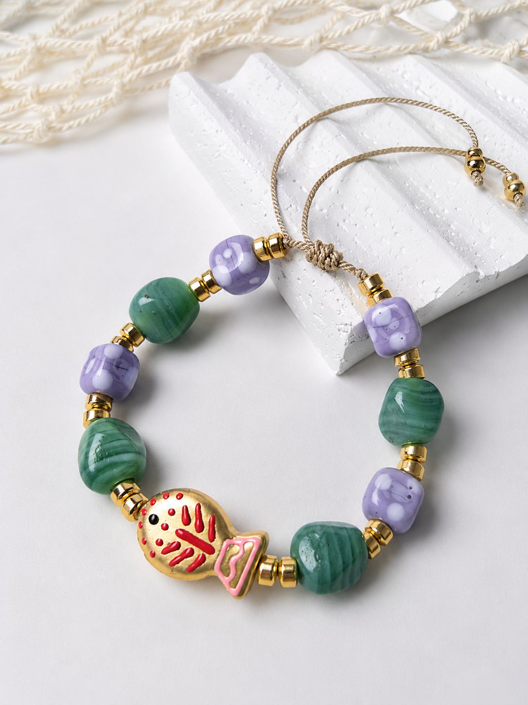Pulsera Peces de Colores | Pulsera Artesanal Ajustable