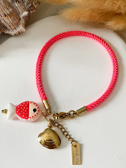 Pulsera Dulce Arrecife | Charms Coloridos Estilo Marino