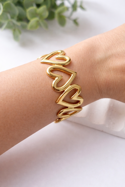 Pulsera Corazones Eterno