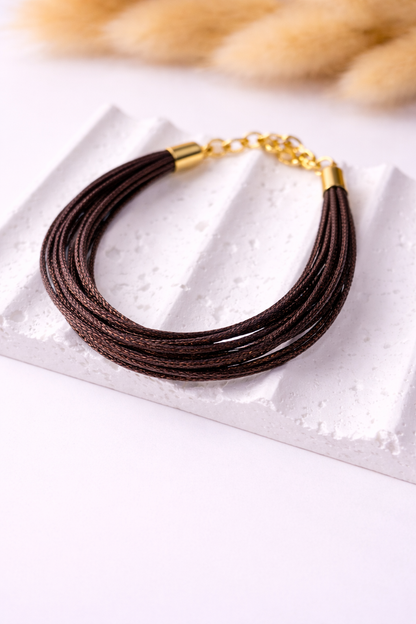 Pulsera Seda Vibrante | Hilos Multicapa Elegante