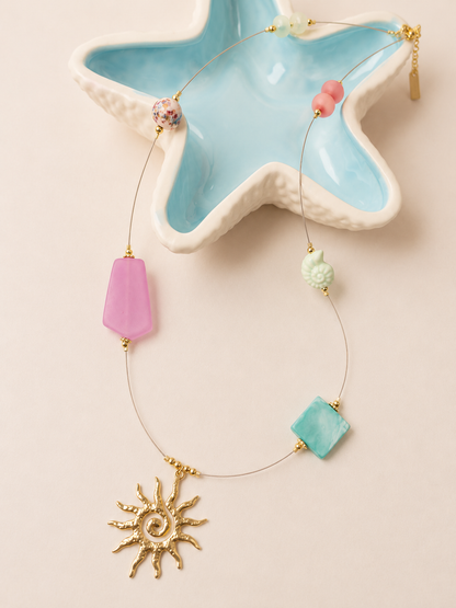 Rayos de Verano | Collar con Dije de Sol