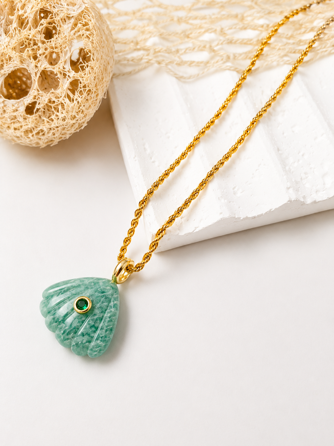 Collar Concha de Piedra Natural | Colección Tesoros de la Marea