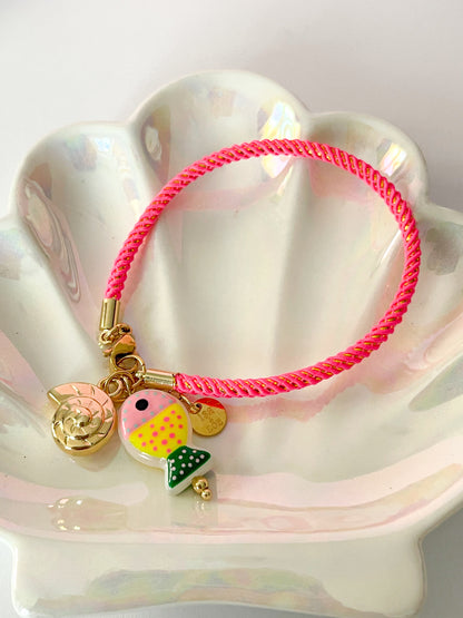 Pulsera Dulce Arrecife | Charms Coloridos Estilo Marino