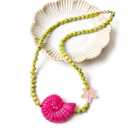 Caracolas de Color | Collar Marino con Caracol