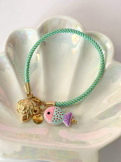 Pulsera Dulce Arrecife | Charms Coloridos Estilo Marino