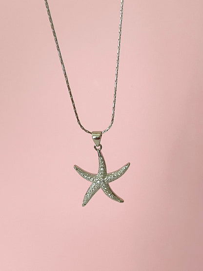 Brisa Plateada | Collar de Estrella de Mar en Tono Plateado