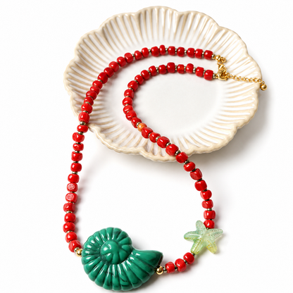 Caracolas de Color | Collar Marino con Caracol