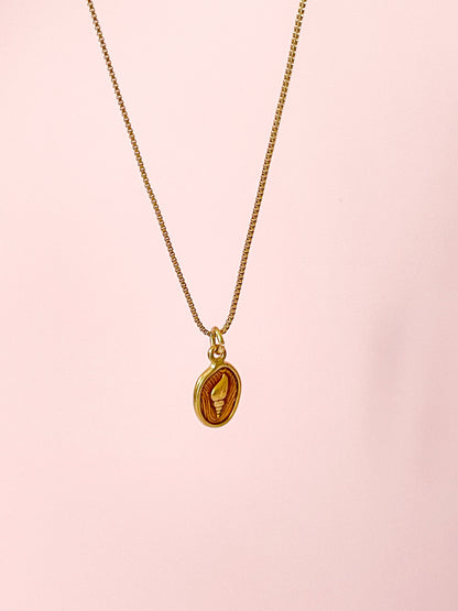 Sello del Mar – Collar Elegante Esmaltado