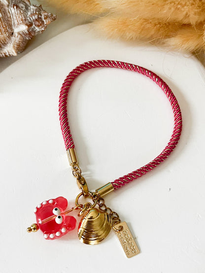 Pulsera Crabby Chic | Estilo Divertido con Charms de Cangrejo
