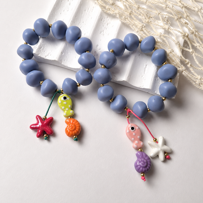 Bahía de Colores | Pulsera con Dijes Marinos