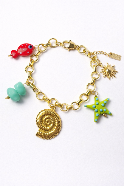 Pulsera Encanto Marino| Charms del Océano